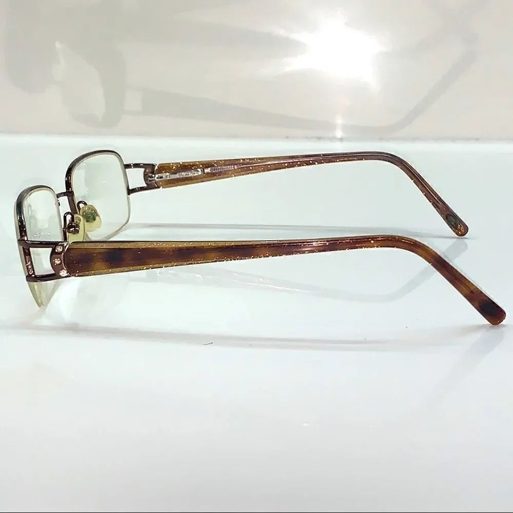 Safilo Elasta Women Half Rim Bronze Eyeglass Frame